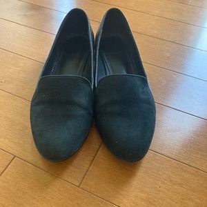 Black loafers